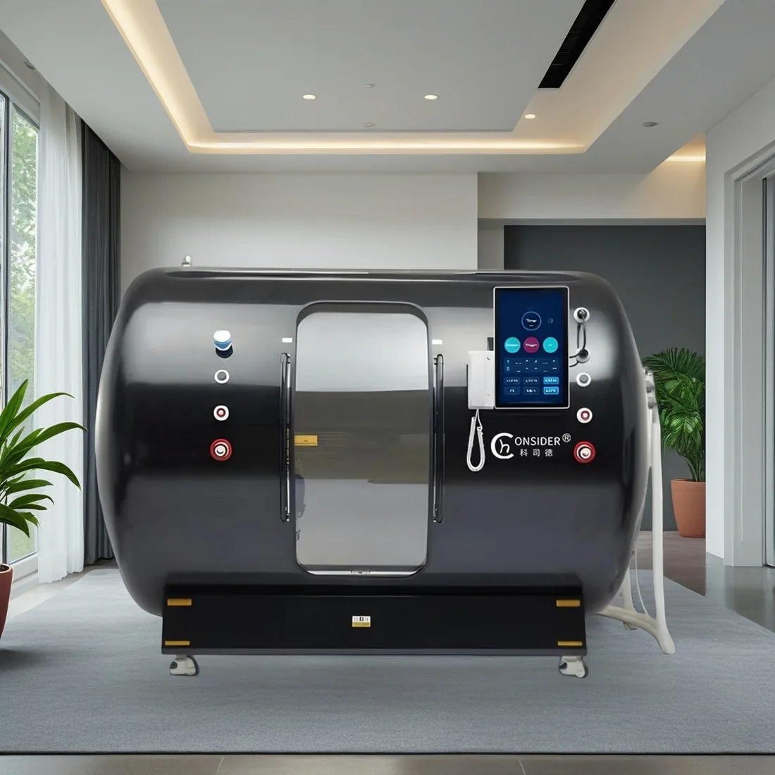 Comfortable COHB20 hyperbaric session