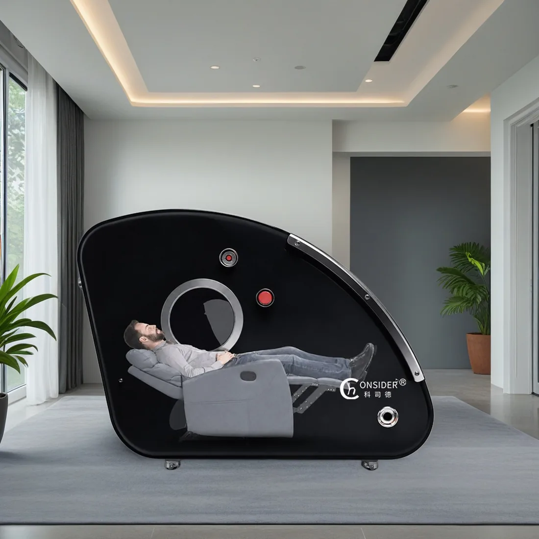 Comfortable COHT20 hyperbaric session